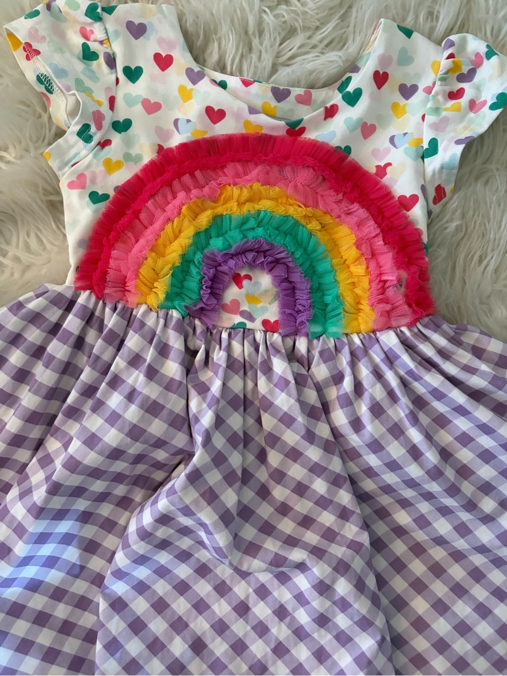 Girl August Rainbow outfit